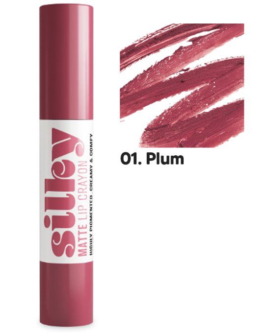 Silky Matte Lip Crayon - 01 Plum - Andreia