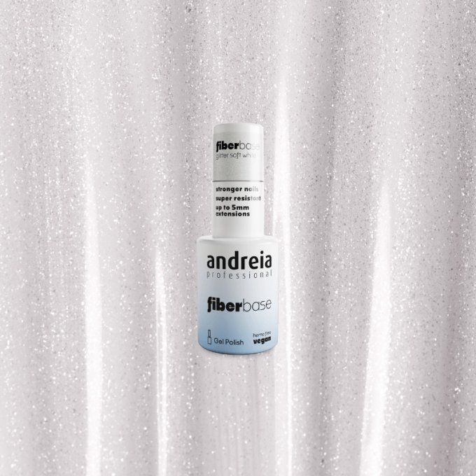 Fiber Base 06 Glitter Soft White - Andreia